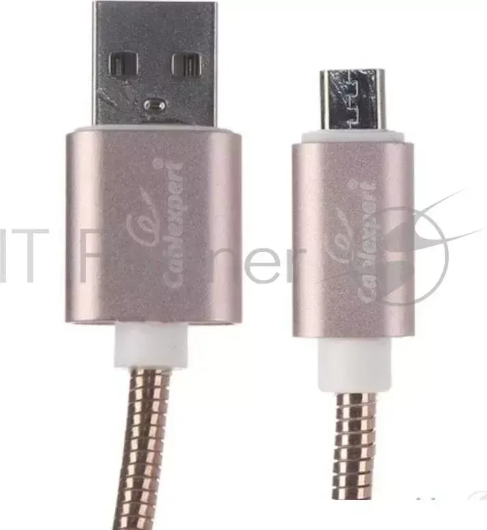 Кабель USB 2.0 CABLEXPERT CC G mUSB02Cu 0.5M, AM/microB, серия Gold, длина 0.5м, золото, блистер