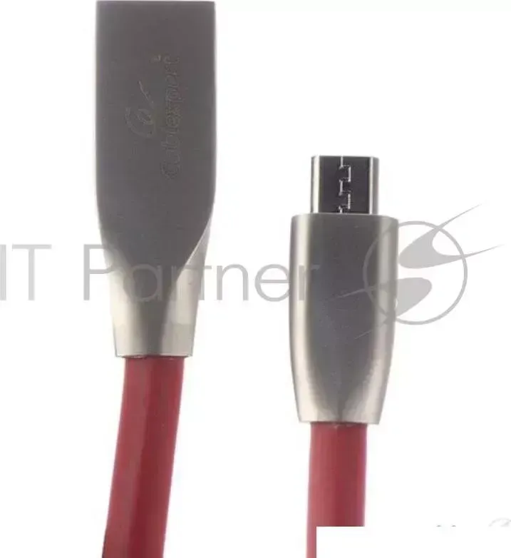 Кабель USB 2.0 CABLEXPERT CC G mUSB01R 1M, AM/microB, серия Gold, длина 1м, красный, блистер