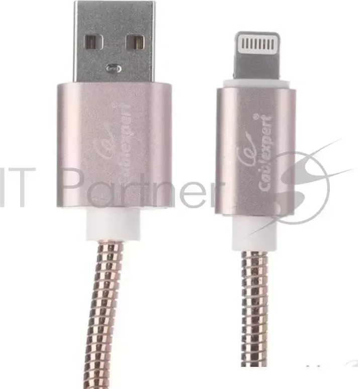 Кабель CABLEXPERT для Apple CC G APUSB02Cu 1.8M, AM/Lightning, серия Gold, длина 1.8м, золото, блистер