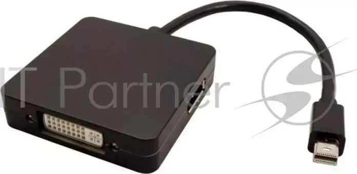 Кабель-адаптер ORIENT C305B, Mini DisplayPort M -> HDMI/ DVI-I/ DisplayPort, длина 0.2 метра, черный ORIENT -адаптер M -> ,