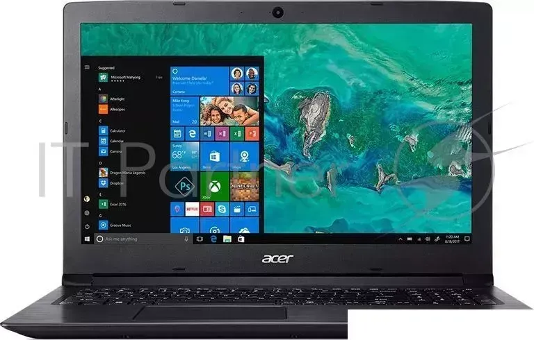 Ноутбук ACER Aspire A315-53-52LK Core i5 8250U/8Gb/SSD128Gb/Intel UHD Graphics 620/15.6"/FHD (1920x1080)/Windows 10/black/WiFi/BT/Cam/4810mAh