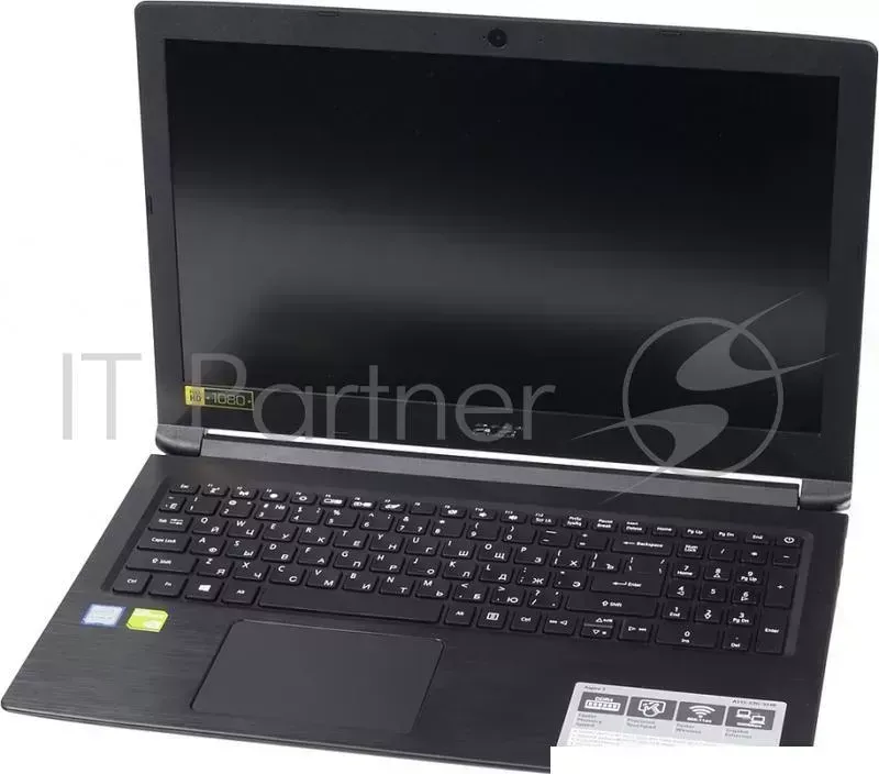 Ноутбук ACER Aspire A315 53G 324R Core i3 8130U/8Gb/SSD256Gb/nVidia GeForce Mx130 2Gb/15.6"/FHD 1920x1080 /Windows 10/black/WiFi/BT/Cam/4810mAh
