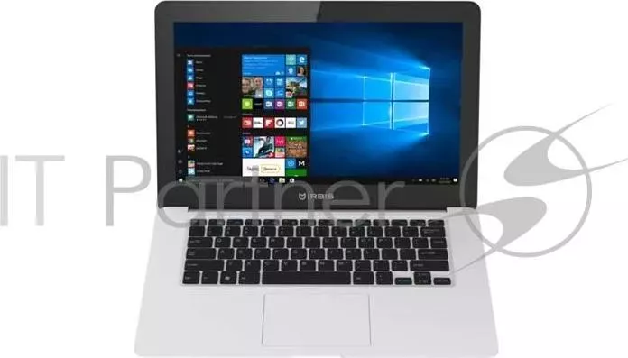Ноутбук IRBIS NB62, 14" (1920x1080IPS), Intel Atom Z8350 4x1.8Ghz, 2048MB, 32GB, cam 0.3MPx, Wi-Fi, jack 3.5, 8000 mAh, Plastic, White, Windows 10