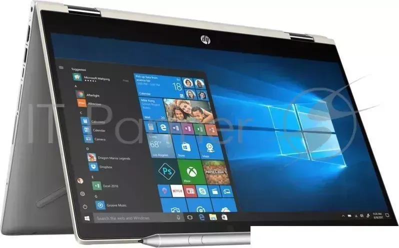 Ноутбук Hewlett-Packard HP Pavilion x360 14-cd0012ur Core i5 8250U/8Gb/SSD256Gb/nVidia GeForce Mx130 2Gb/14"/IPS/FHD (1920x1080)/Windows 10 64/gold/WiFi/BT/Cam
