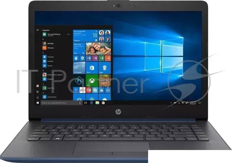Ноутбук Hewlett-Packard HP 14-cm0015ur Ryzen 5 2500U/8Gb/1Tb/SSD128Gb/AMD Radeon Vega 8/14"/SVA/HD (1366x768)/Windows 10 64/blue/WiFi/BT/Cam