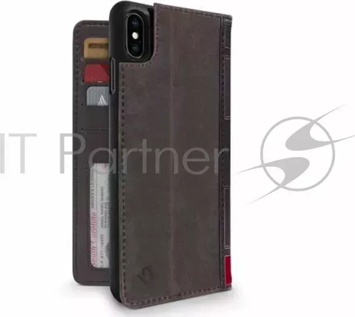 Чехол-книжка Twelve South BookBook для iPhone XS Max. Материал натуральная кожа. Цвет коричневый.