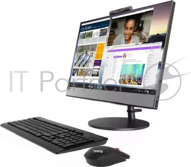Моноблок LENOVO V530 22ICB All In One 21,5" I3 8100T 8Gb 1TB Int. DVD RW AC BT USB KB Mouse Win 10 P64 RUS 1Y carry in