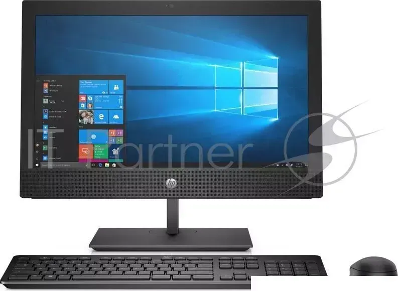 Моноблок HP ProOne 400 G4 20" HD+ i3 8100T (3.1)/4Gb/1Tb 7.2k/HDG/DVDRW/Windows 10 Home Single Language 64/GbitEth/WiFi/BT/клавиатура/мышь/Cam Hewlett-Packard HP G4 i3 10