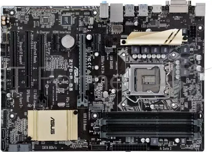 Материнская плата ASUS Z170 P D3 RTL LGA1151,Z170,DDR3,PCI E,SATAIII,GBL,HDMI,DVI D,USB,ATX