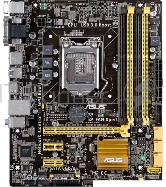 Материнская плата Asus B85M-G Soc-1150 Intel B85 4xDDR3 mATX AC`97 8ch(7.1) GbLAN+VGA+DVI+HDMI