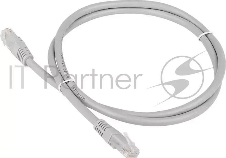 Кабель Patch cord Lanmaster TWT-45-45-5.0/6-GY 5м UTP Cat 6 Grey LANMASTER 6