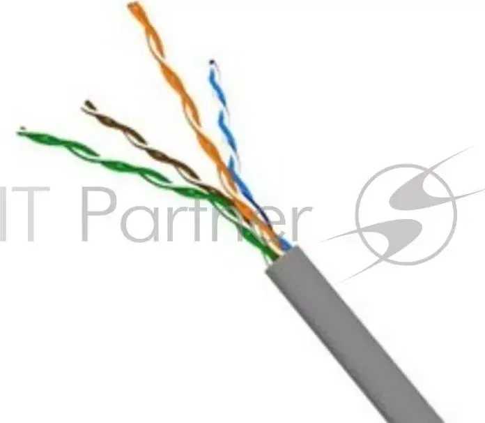 Кабель TWT UTP, серии XS, 2 пары, Кат.5e, PVC, 305 метров, серый LANMASTER 2