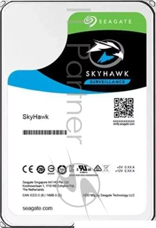 Жесткий диск HDD SATA SEAGATE 6Tb, ST6000VX001, SkyHawk Surveillance, 5400 rpm, 256Mb buffer