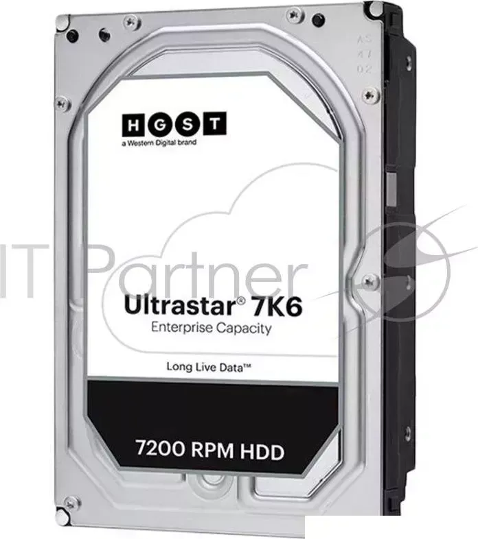 Жесткий диск HDD Server HGST Ultrastar 7K6 (3.5’’, 4TB, 256MB, 7200 RPM, SATA 6Gb/s, 512N SE), SKU: 0B35950