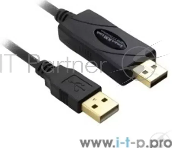 Кабель Greenconnect интерфейсный USB 2.0 0.3m AM / AM, AWG 28 / 24 Premium, двойное экранирование, антифриз, прозрачный.