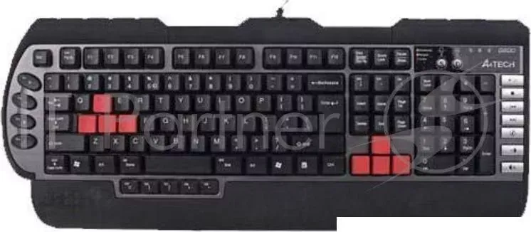 Клавиатура A4 G800 black 3X Fast Gaming waterproof PS/2 A4TECH A4 3X