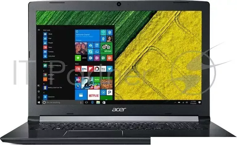 Ноутбук ACER Aspire A517 51G 57P0 Core i5 7200U/8Gb/1Tb/SSD128Gb/nVidia GeForce Mx130 2Gb/17.3"/IPS/FHD 1920x1080 /Windows 10/black/WiFi/BT/Cam/3320mAh