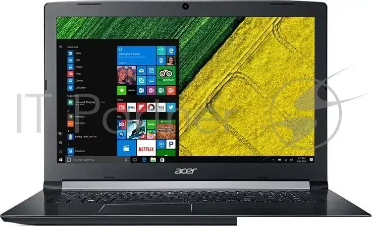 Ноутбук ACER Aspire A517 51G 56LL Core i5 8250U/12Gb/1Tb/SSD128Gb/nVidia GeForce Mx150 2Gb/17.3"/IPS/FHD 1920x1080 /Windows 10/black/WiFi/BT/Cam/3220mAh
