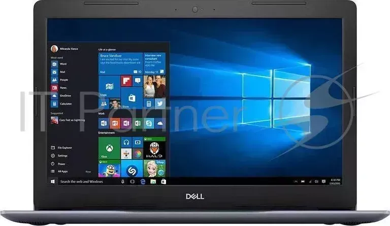Ноутбук DELL Inspiron 5570 Core i3 7020U/4Gb/1Tb/DVD RW/AMD Radeon R530 2Gb/15.6"/FHD 1920x1080 /Linux/blue/WiFi/BT/Cam