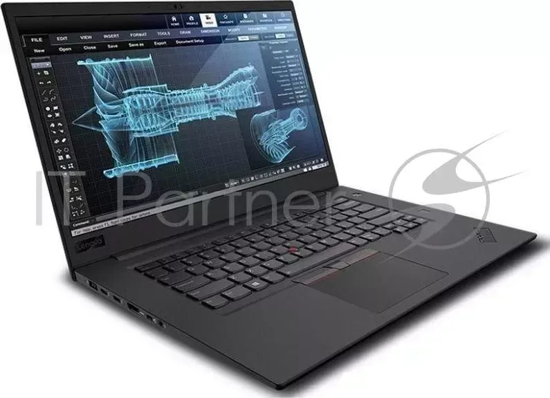Ноутбук LENOVO P1 15.6" UHD (3840x2160) IPS Touch /i7-8850H /1x 16GB DDR4-2666Mhz /512GB M.2 PCI-e SSD /- /Quadro P2000 4GB /No ODD /Non-WWAN, not upg