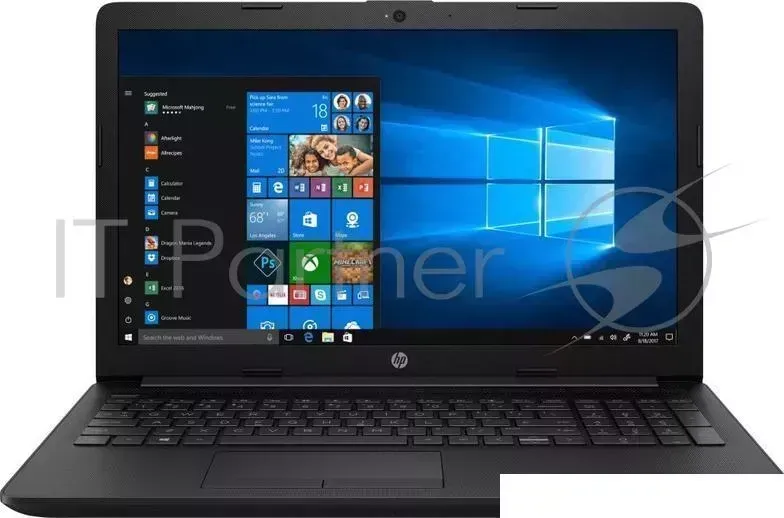 Ноутбук Hewlett-Packard HP 15-da0143ur Core i3 7020U/4Gb/SSD256Gb/nVidia GeForce Mx110 2Gb/15.6"/IPS/FHD (1920x1080)/Windows 10/black/WiFi/BT/Cam