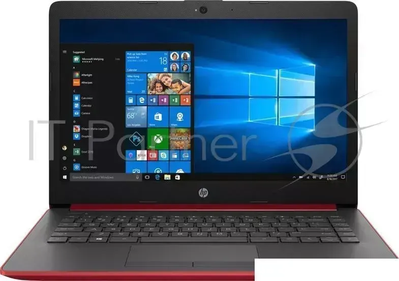 Ноутбук Hewlett-Packard HP 14-cm0017ur Ryzen 5 2500U/8Gb/1Tb/SSD128Gb/AMD Radeon Vega 8/14"/SVA/HD (1366x768)/Windows 10 64/red/WiFi/BT/Cam