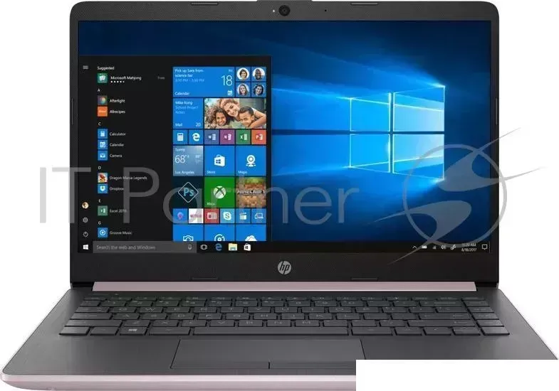 Ноутбук Hewlett-Packard HP 14-cf0015ur Core i7 8550U/8Gb/1Tb/SSD128Gb/AMD Radeon 530 4Gb/14"/IPS/FHD (1920x1080)/Windows 10 64/pink/WiFi/BT/Cam
