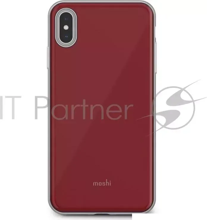 Чехол MOSHI iGlaze для iPhone XS Max. Материал пластик. Цвет красный.