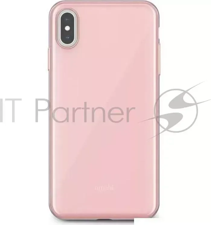 Чехол MOSHI iGlaze для iPhone XS Max. Материал пластик. Цвет розовый.
