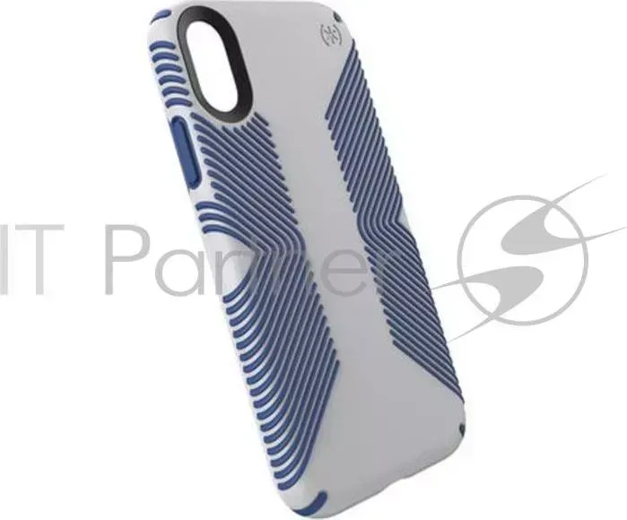 Чехол Speck Presidio Grip для iPhone XR. Материал пластик. Цвет серый/синий.