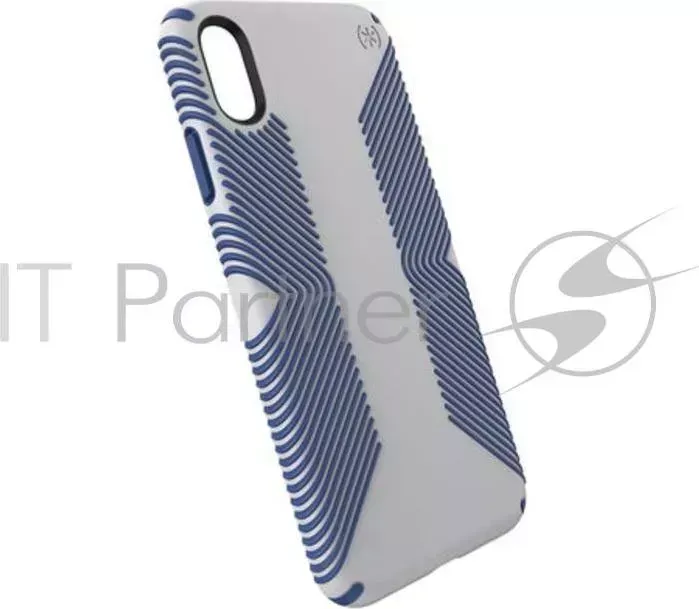 Чехол Speck Presidio Grip для iPhone XS Max. Материал пластик. Цвет серый/синий. SPECK XS