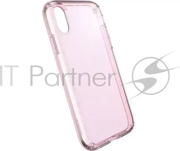 Чехол Speck Presidio Clear + Glitter для iPhone XR. Материал пластик. Цвет прозрачный/розовый. SPECK +