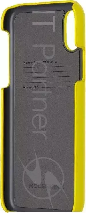 Чехол (клип-кейс) Moleskine для Apple iPhone X IPHXXX желтый MO2CHPXM18