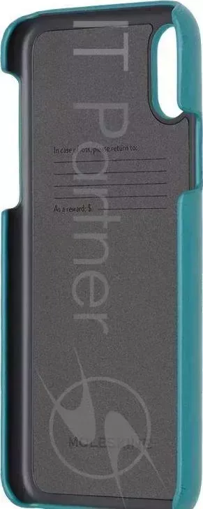 Чехол (клип-кейс) Moleskine для Apple iPhone X IPHXXX бирюзовый MO2CHPXB35