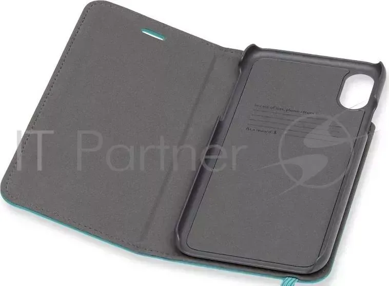 Чехол-книжка Moleskine для Apple iPhone X IPHXXX бирюзовый MO2CBPXB35