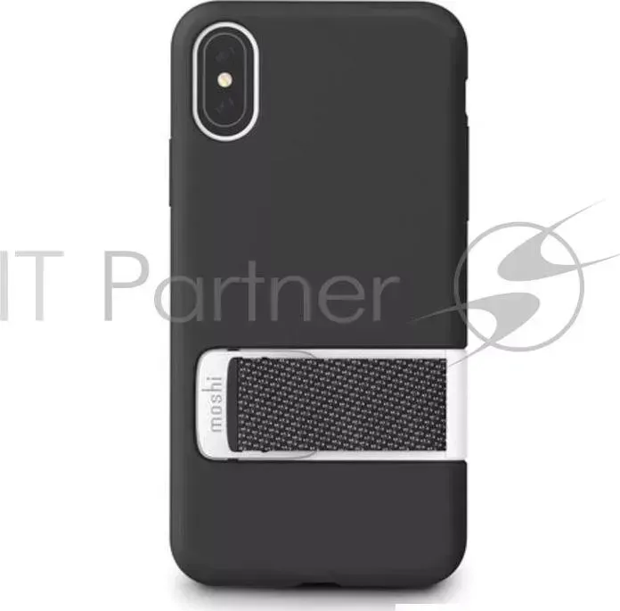 Чехол MOSHI Capto с ремешком MultiStrap для iPhone XS/X. Материал пластик. Цвет черный.