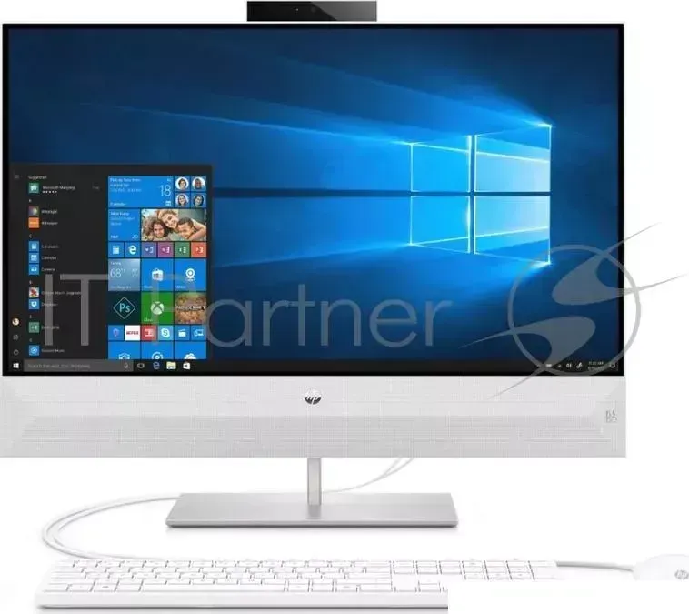 Моноблок HP Pavilion 27 I 27-xa0014ur AiO  27"(1920x1080 IPS)/Intel Core i7 8700T(2.4Ghz)/12288Mb/1000+128SSDGb/noDVD/Ext:nVidia GeForce GTX1050(4096 Hewlett-Packard HP 27 I i7 Mb