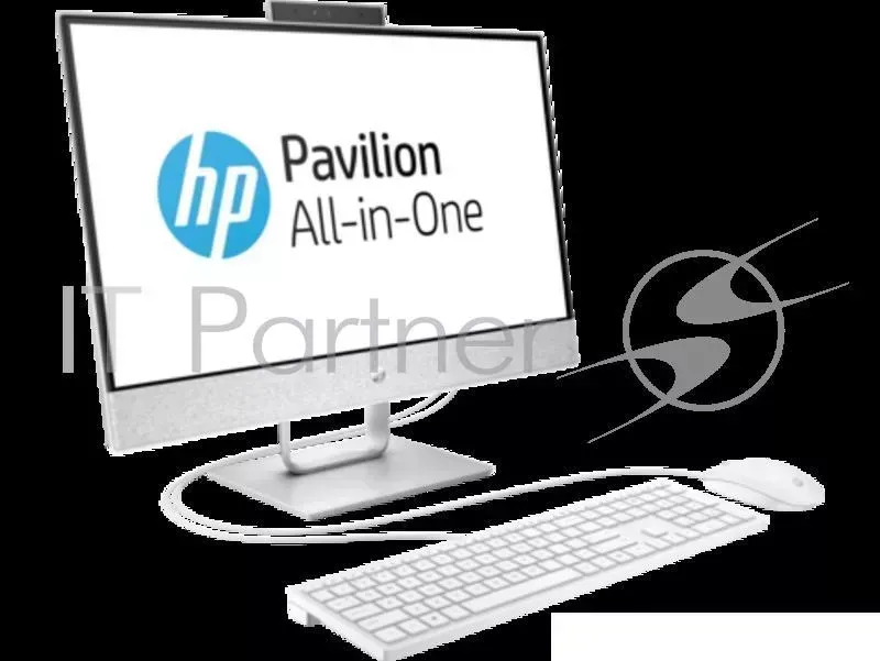 Моноблок HP Pavilion 24I 24-xa0000ur <4UD98EA> i3-8100T/4Gb/1TB/no DVD/23.8" (1920x1080)/WiFi/KB+mouse/DOS/Snowflake White Hewlett-Packard HP