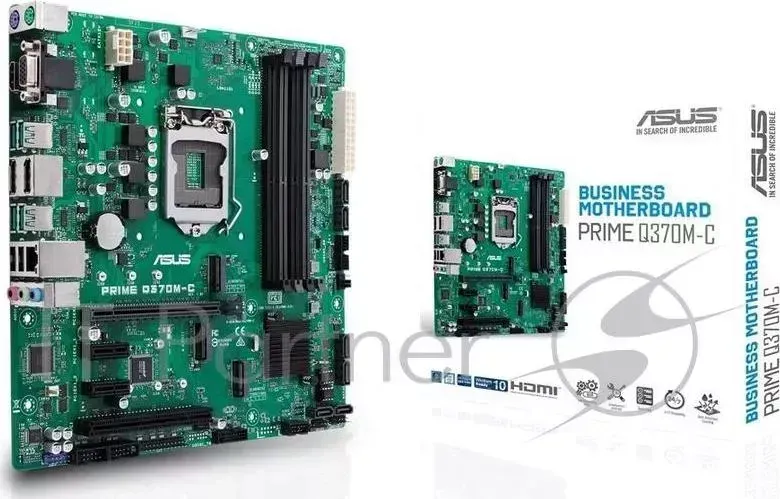 Материнская плата Asus PRIME Q370M-C Soc-1151v2 Intel Q370 4xDDR4 mATX AC`97 8ch(7.1) GbLAN RAID+VGA+HDMI+DP