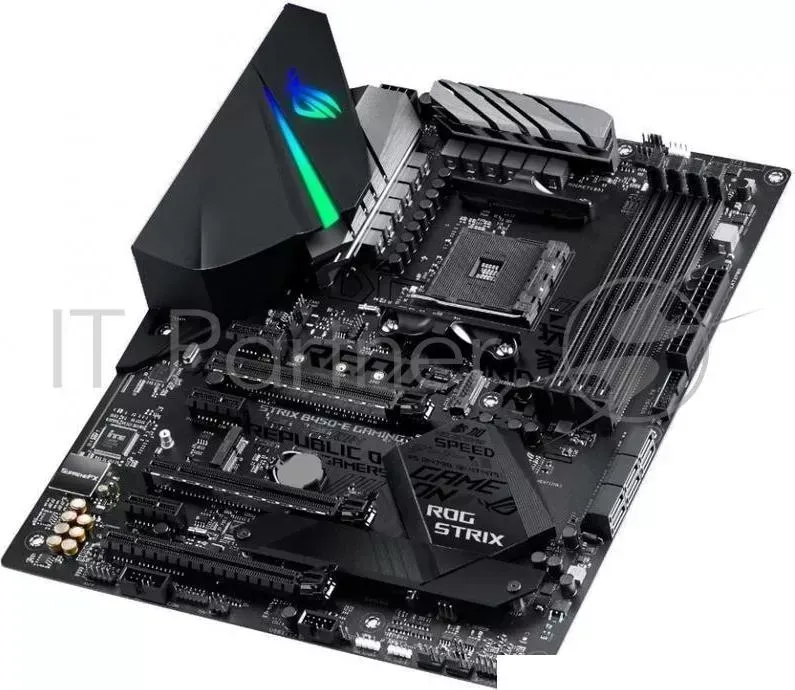 Материнская плата Asus ROG STRIX B450-E GAMING Soc-AM4 AMD B450 4xDDR4 ATX AC`97 8ch(7.1) GbLAN RAID+HDMI+DP