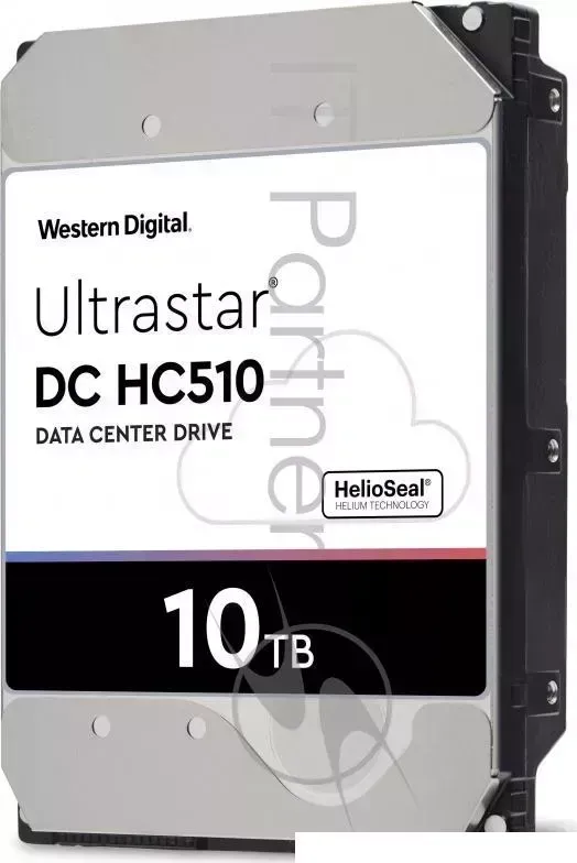 Жесткий диск WD Original SATA-III 10Tb 0F27504 HUH721010ALN604 Ultrastar DC HC510 4KN (7200rpm) 256Mb 3.5" WESTERN DIGITAL WD DC