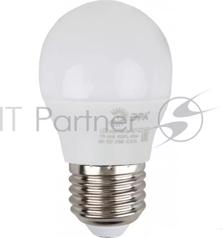 Лампа ЭРА ECO P45 6W 840 E27 диод, шар, 6Вт, нейтр, E27
