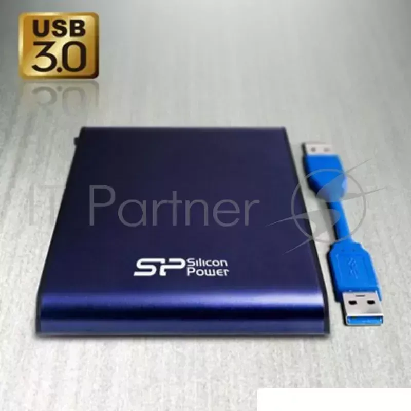 Внешний Жесткий диск SILICON POWER USB 3.0 1Tb A80 SP010TBPHDA80S3B Armor (5400 об/мин) 2.5" синий