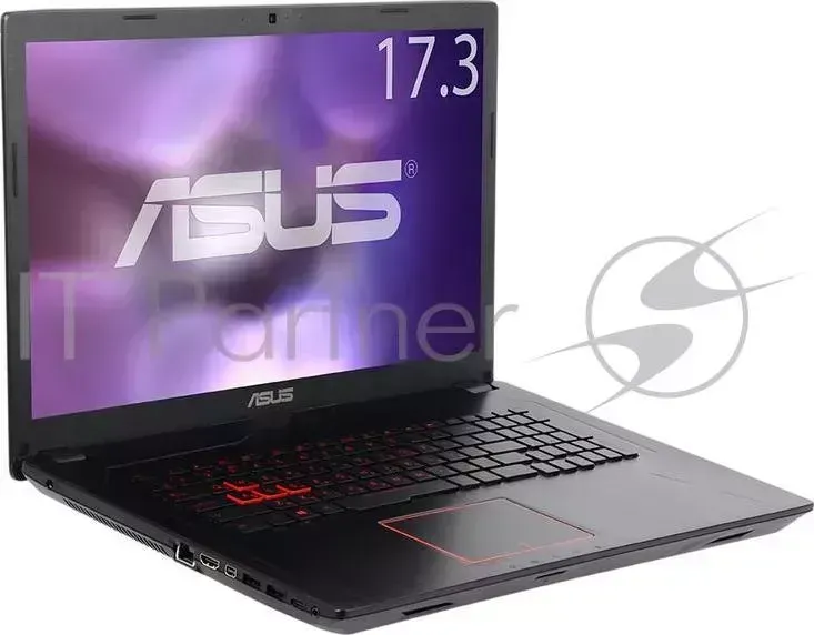 Ноутбук ASUS FX753VD-GC128 i7-7700HQ (2.8)/8G/1T+256G SSD/17.3"FHD AG IPS/NV GTX1050 2G/noODD/BT/ENDLESS Black, Metal