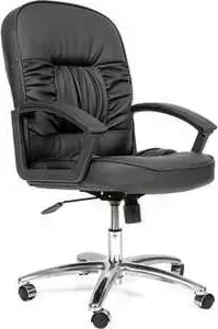 Кресло офисное CHAIRMAN 418 PU3816-12 черное глянец+перф