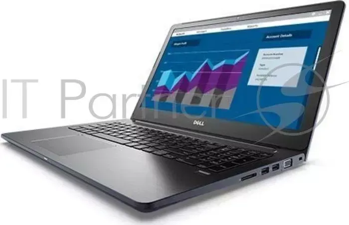 Ноутбук DELL Vostro 5568 i5 7200U 2.5 /8G/256G SSD/15,6"FHD AG/NV GTX940MX 2G/noODD/Backlit/Linux 5568 7240 Gray