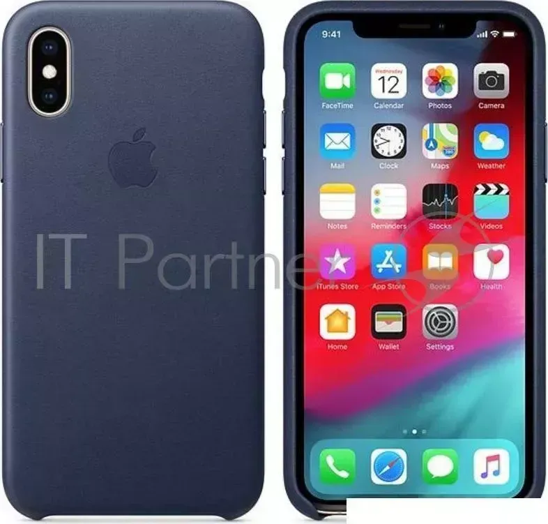 Чехол (клип-кейс) APPLE для iPhone XS MRWN2ZM/A темно-синий