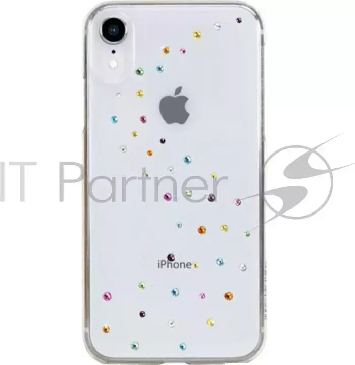 Чехол Bling My Thing для iPhone XR с кристаллами Swarovski. Коллекция Milky Way. Дизайн Cotton Candy. Цвет прозрачный.