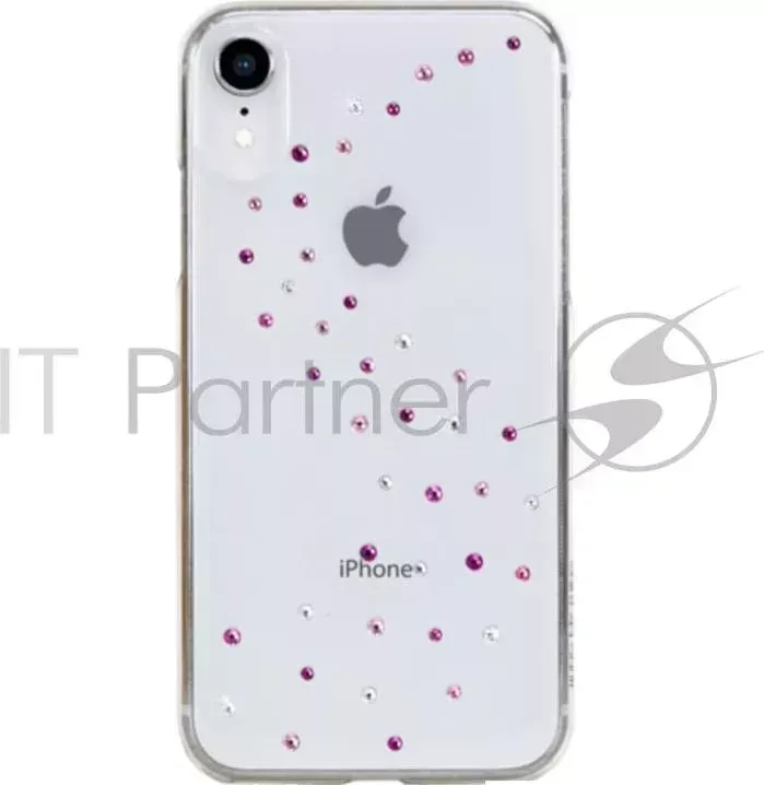 Чехол Bling My Thing для iPhone XR с кристаллами Swarovski. Коллекция Milky Way. Дизайн Rose Sparkles. Цвет прозрачный.