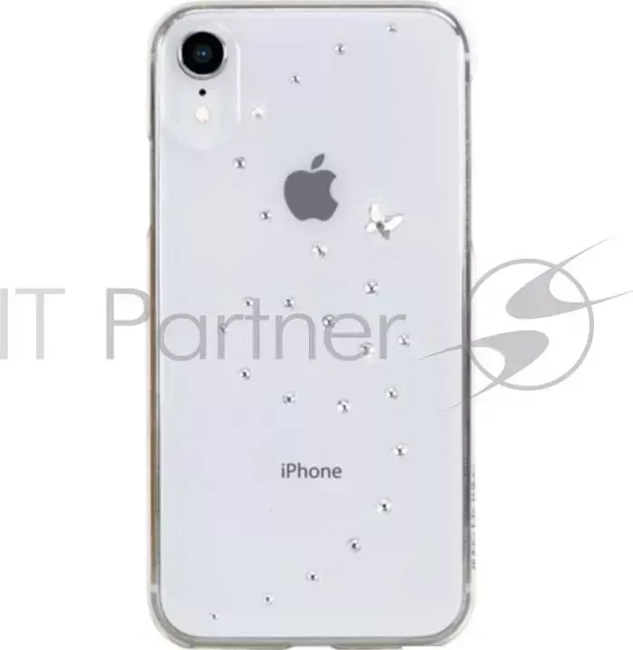 Чехол Bling My Thing для iPhone XR с кристаллами Swarovski. Коллекция Papillon. Дизайн Pure Brilliant. Цвет прозрачный.